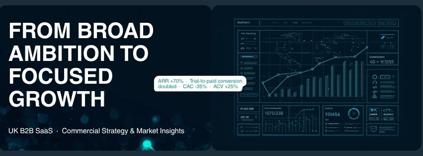 From broad ambition to focused growth — A B2B SaaS case study